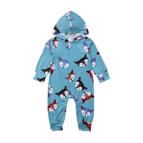 Newborn Baby Girls Boys Outfits Fox Hooded