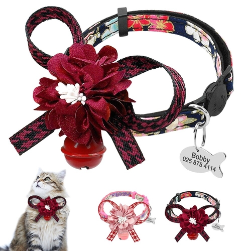 Cat Collar Quick Release Personalized Cat ID
