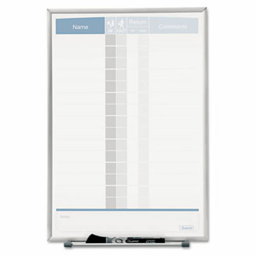 Main Quartet 33703 Matrix Employee Tracking Board  11 x 16 image