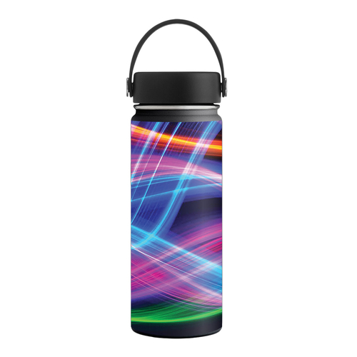 MightySkins HFWI18-Light Waves Skin for Hydro Flask 18 oz Wide Mouth -