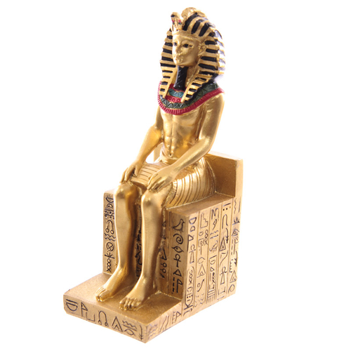 Decorative Gold Egyptian Seated Ramases Figurine