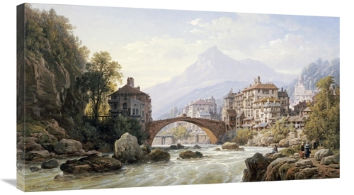 Global Gallery GCS-266709-36-142 36 in. Le Vieux Pont Romain De St. Ma