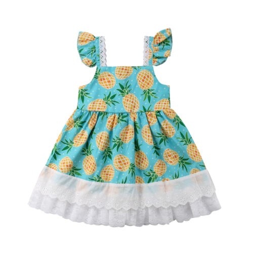 Toddler Kids Baby Girl Dress Tutu Fruit