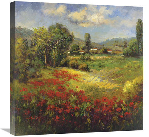 Global Gallery GCS-128424-2424-142 24 x 24 in. Country VIllage I Art P