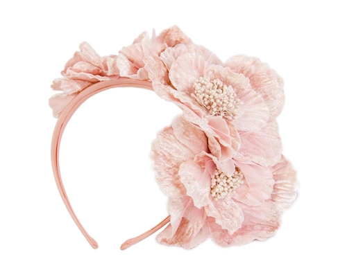 Pink Flower Fascinator Headband