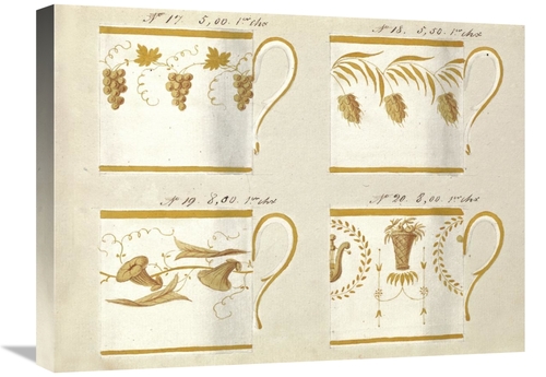 Global Gallery GCS-454921-1824-142 18 x 24 in. Quatre Tasses Du 1er Ch