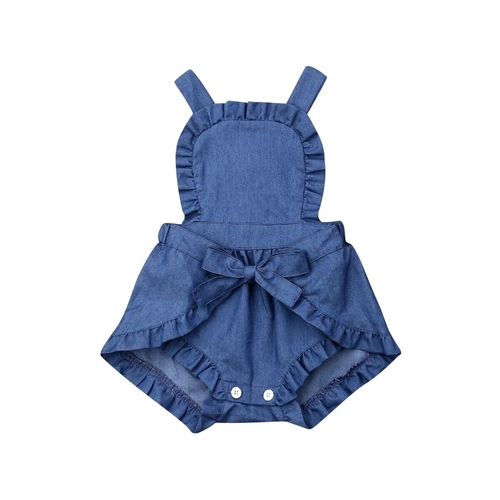 0 24M Newborn Baby Girls Ruffle Bodysuit