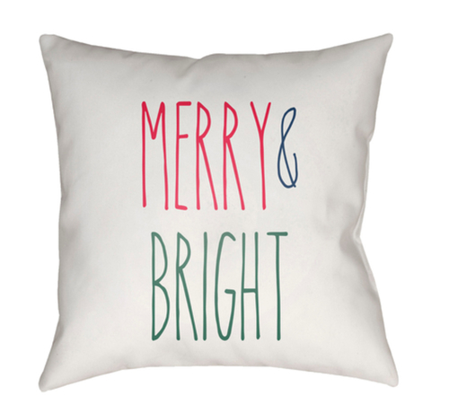 Surya HDY063-1818 18 x 18 x 4 in. Merry Bright Square Throw Pillow&#44