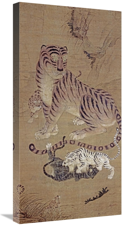 Global Gallery GCS-268614-30-142 30 in. Tiger & Cubs Art Print - Unkno