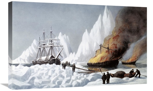 Global Gallery GCS-277165-30-142 30 in. American Whalers Crushed in th