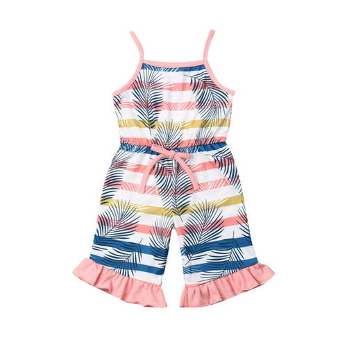 Summer Newborn Baby Girl Clothes Sleeveless Floral