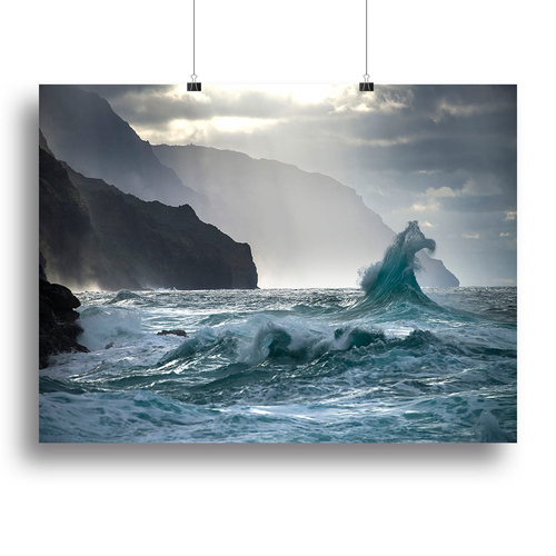 Coastal Waves Canvas Print or Poster