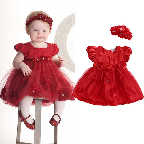 Toddler Kid Girl Dress Flower Princess Wedding