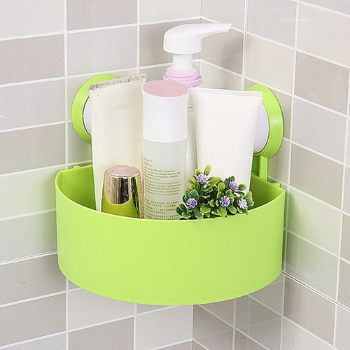 Plastic Suction Cup Bathroom Storage Shower shelf