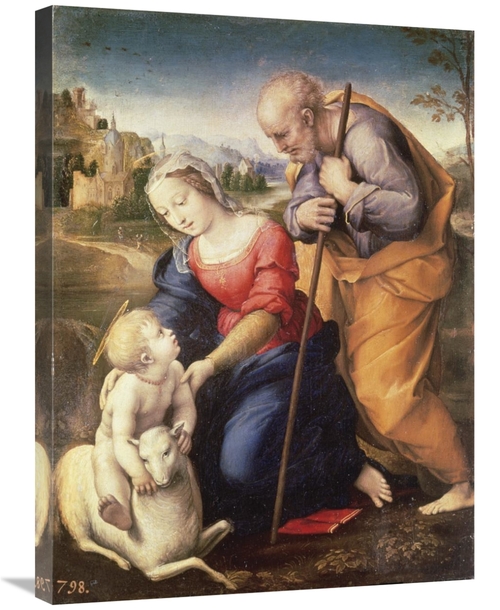 Global Gallery GCS-279517-30-142 30 in. Holy Family with the Lamb Art 