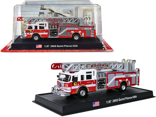 2005 Pierce Velocity 75\' Quint Aerial and Pump Fire Engine \Bohemia