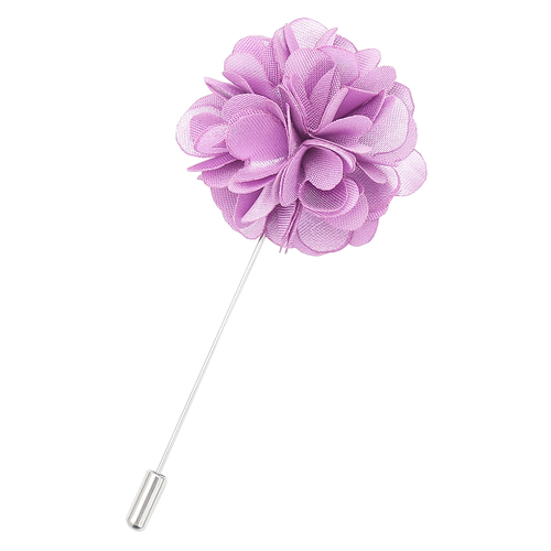 Plain Satin Lapel Pin - Lilac