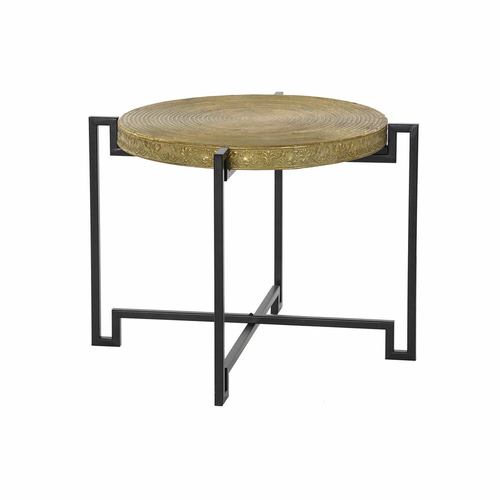 Side table DKD Home Decor 62 x 62 x 45 cm Black Metal Copper