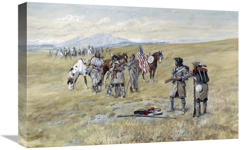 Global Gallery GCS-279970-22-142 22 in. Captain Meriwether Lewis Meeti