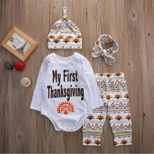 Emmababy 4PCS Autumn Winter Newborn Baby Girl Boy