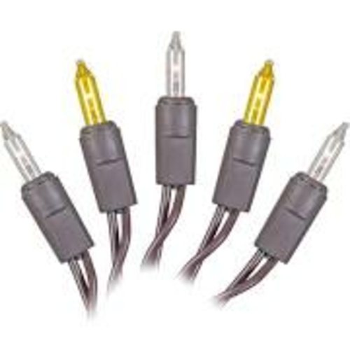 50Lt LED Clear Dura Light, Brown Wire End Connecting Set - 9 in. S