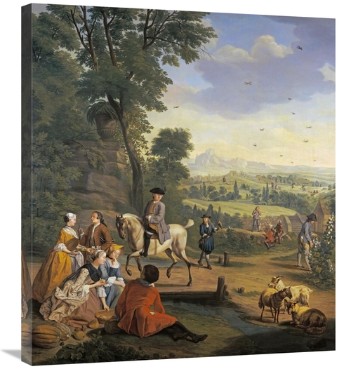 Global Gallery GCS-266582-30-142 30 in. An Elegant Hawking Party Resti