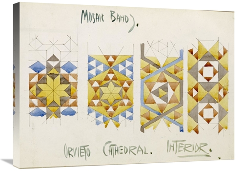 Global Gallery GCS-266807-30-142 30 in. Orvieto Cathedral, Mosaic 