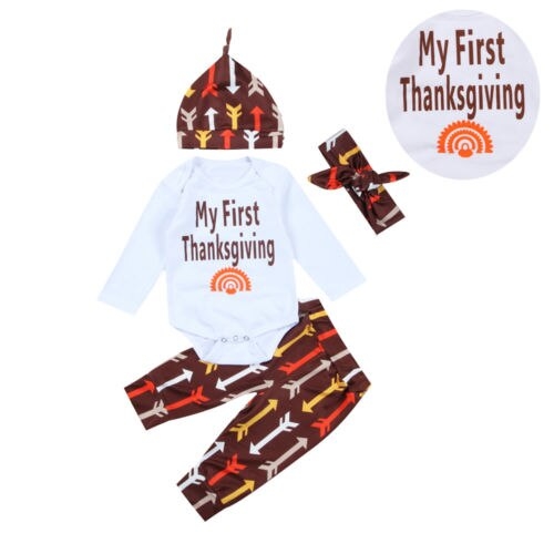 Thanksgiving Newborn Baby Boy Girl Outfits Clothes