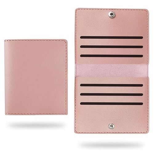 Pink Card Holder for Men and Women