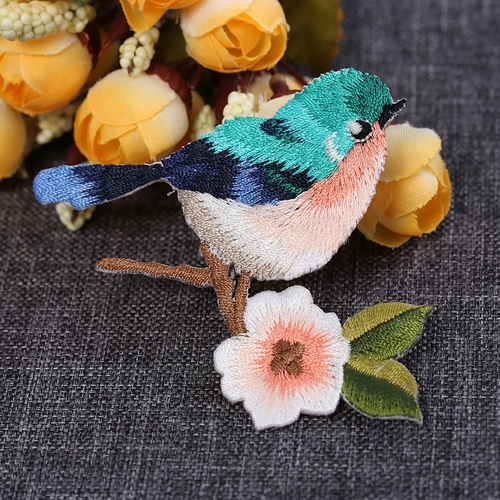 1PCS Hot Fashion Style Sew Embroidery Birds