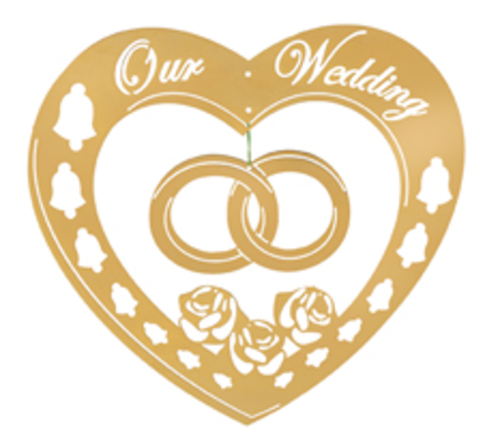 Biedermann & Sons DOW Our Wedding Christmas Ornament