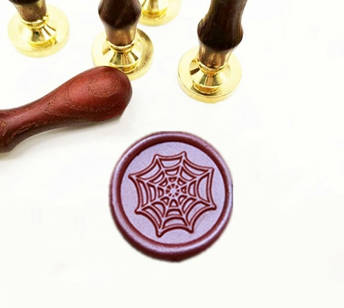 Cobweb Wax Seal Stamp - Metal Sealing Wax Stamp - Letter Wax Stamp
