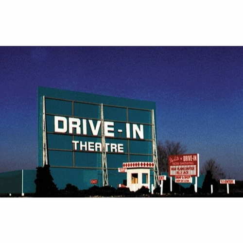 Blair Line BLR168 HO Scale Drive in Theatre Laser Billboard Kit