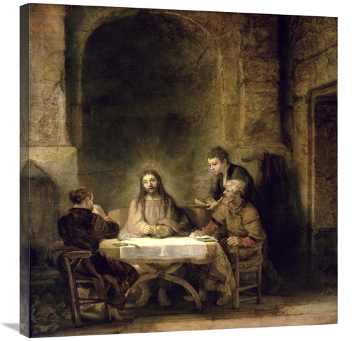 Global Gallery GCS-279595-30-142 30 in. Supper at Emmaus Art Print - R