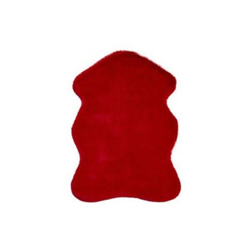 Red Pony Shape Rug 60 X 80 Cm