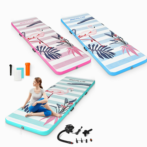 3 x 1M Inflatable Air Track Gymnastic Mat Floor with Pump