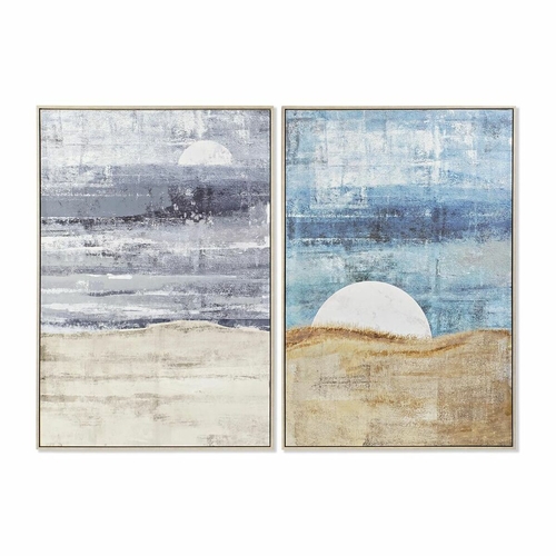 Painting DKD Home Decor 83 x 4,5 x 123 cm Abstract Modern (2 Units)