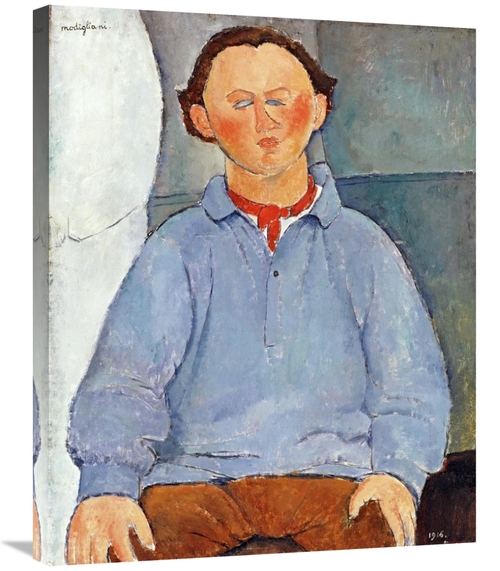 Global Gallery GCS-266889-30-142 30 in. Portrait of Sculptor Oscar Mie