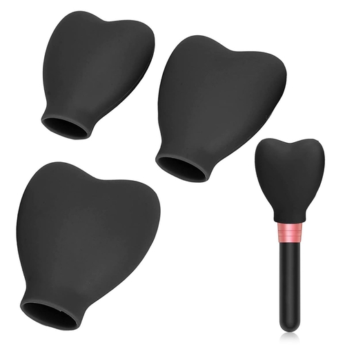 3 Sizes Makeup Brush Cover Set Silicone Travel Dustproof Covers for