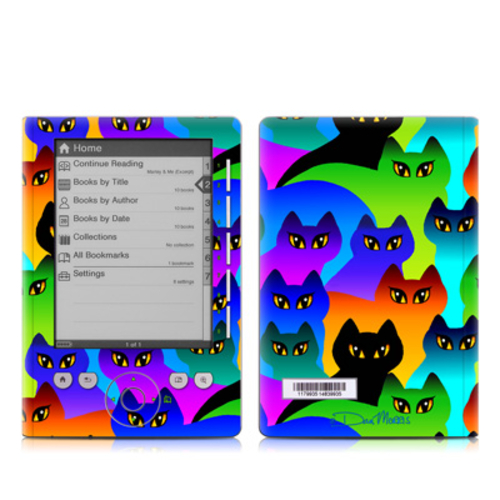 DecalGirl SRD3-RCATS Sony Reader Pocket 300 Skin - Rainbow Cats