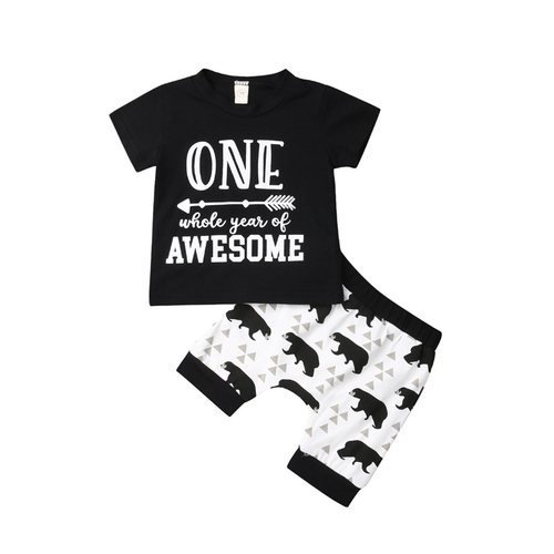 Fashion Newborn Boy Summer Clothes Infant Baby Boy