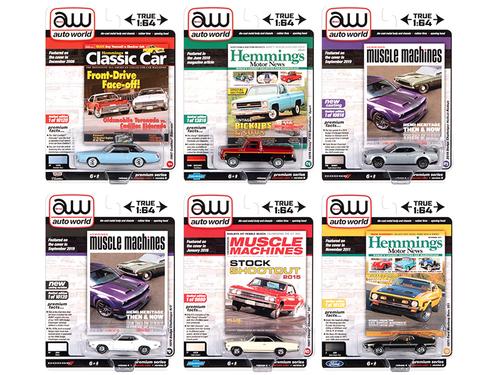 Autoworld Premium 2020 Set B of 6 pieces Release 4 1/64 Diecast Model