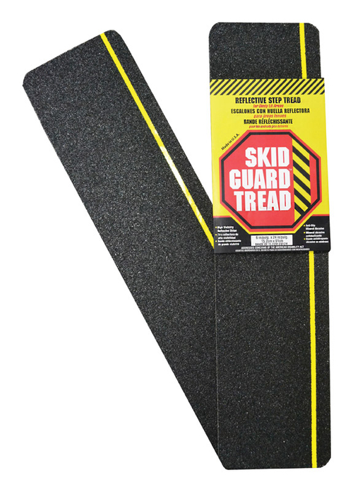 Skid Guard 6729420 6 x 24 in. Stair Tread - Black & Yellow,