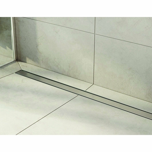 100cm Tile Insert Stainless Steel Grate Drain w/Centre outlet Floor