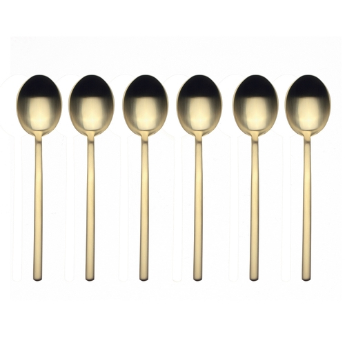 COFFEE SPOON SET 6 PCS DUE ICE ORO 