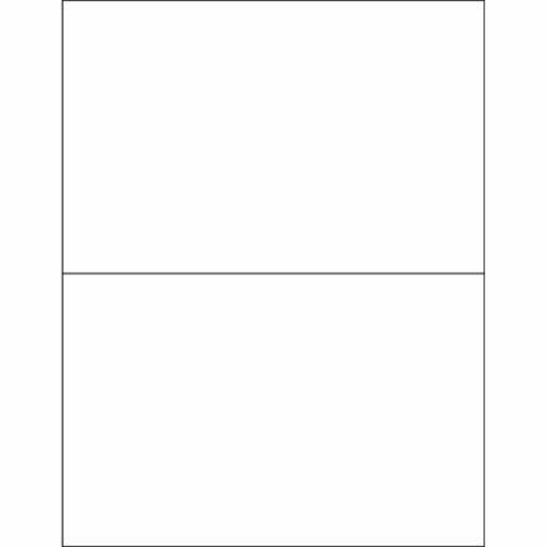 Box Partners LL292 8.5 x 5.5 in. Opaque White Blockout Laser Labels - 