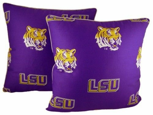 College Covers LSUDPPR LSU 16 x 16 Decorative Pillow Set