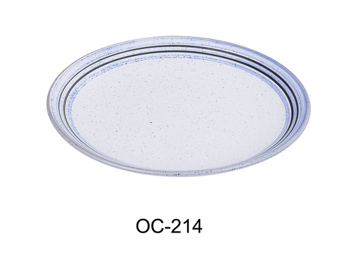 Yanco OC-214 Ocean 14" X 1 1/4" COUPE SHAPE OVAL PLATE