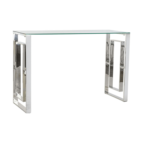 Side table DKD Home Decor Crystal Steel Metallic Modern (120 x 40 x 78