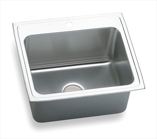 18 Gauge Stainless Steel 25 x 22 x 10.375 in. Single Bowl Top Mount Ki